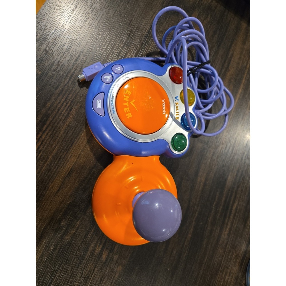 VTech V Smile Wired Joystick Controller Replacement Purple Orange